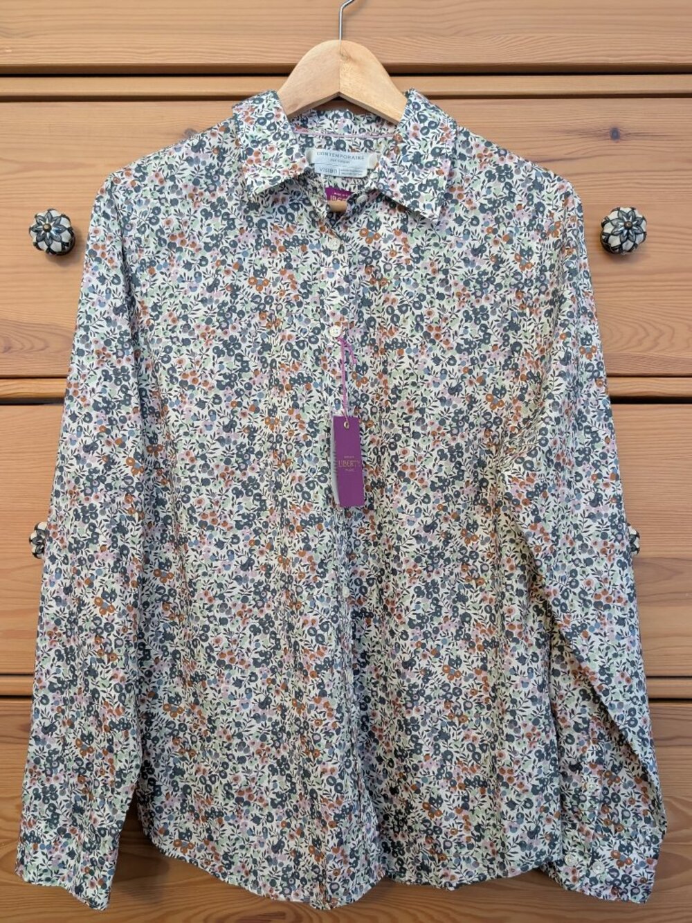 Simons Contemporaine - Blooming print shirt Made with Liberty Fabric - NWT